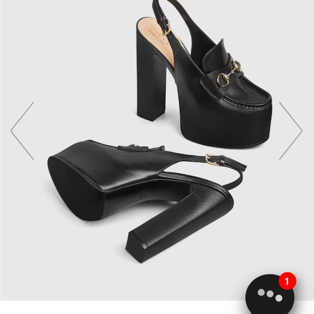 BNWT GUCCI Horsebit Platform slingback loafer - Picture 6 of 14